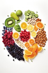 Assortment of Healthy Fruits and Nuts