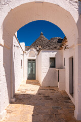 Naklejka premium view of Alberobello, Puglia, Italy