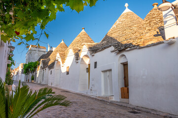 view of Alberobello, Puglia, Italy