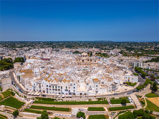 aerial view of Locorotondo, Puglia, Italy
