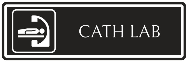 Hospital way finding sign CATH lab