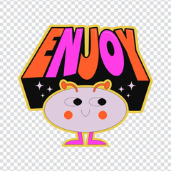 Flat design retro sticker collection vector design in eps 10