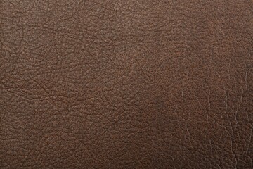 Brown natural leather as background, top view