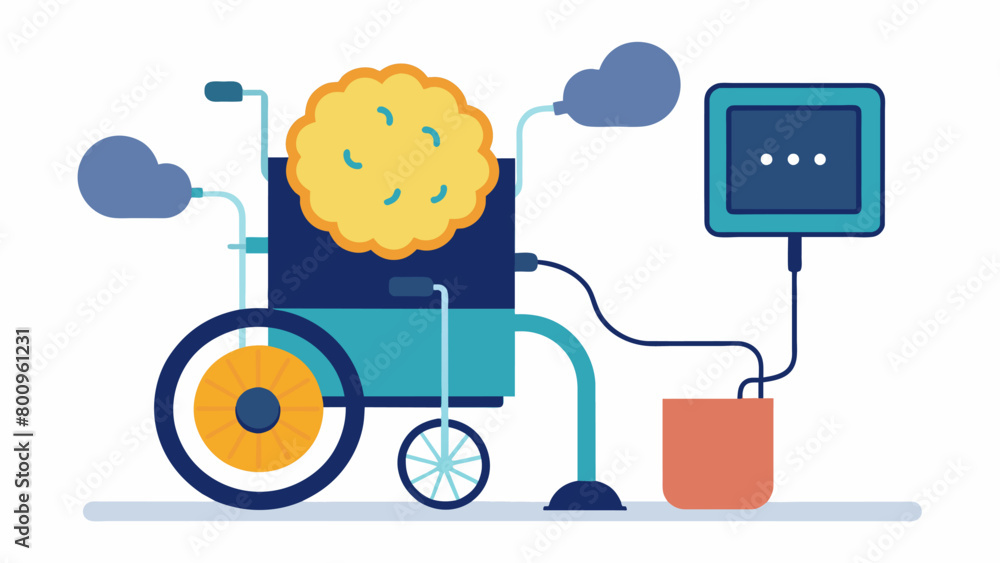 Poster a compact device that attaches to a wheelchair and converts brain waves into written words allowing 