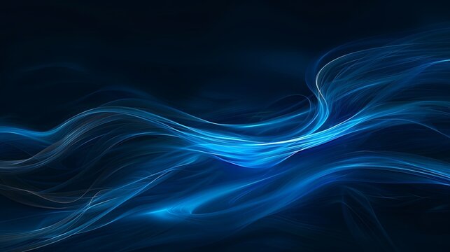 fondo abstracto. ondas azules en fondo oscuro