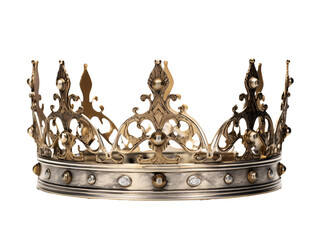 a gold crown with diamonds