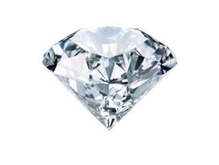 a diamond on a white background