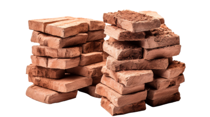 A group of bricks piled next to each other in a confined space, showcasing a sense of unity and strength