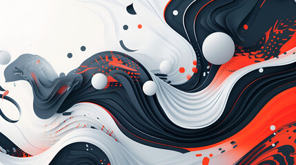  Wave shape pattern colorful music digital lines Black background with orange and white flow,Twisted Shapes in Black Tomato,a black and orange abstract background with wavy lines