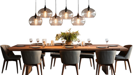 A table surrounded by a group of chairs, creating a gathering space for conversation and connection