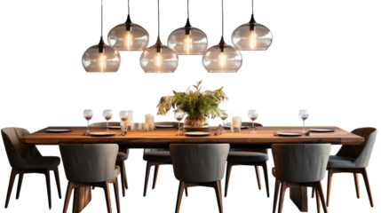 A table surrounded by a group of chairs, creating a gathering space for conversation and connection