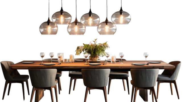 A table surrounded by a group of chairs, creating a gathering space for conversation and connection