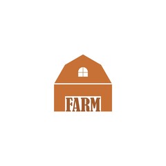 Farm icon isolated on white background 