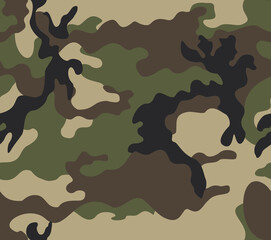 Texture camouflage classic fashionable background, military pattern, print for clothing, fabric, paper - obrazy, fototapety, plakaty