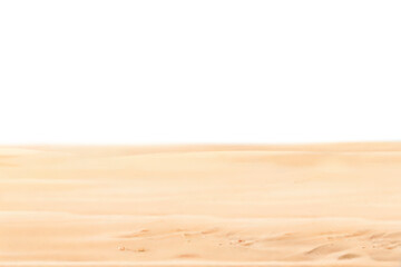 Fototapeta premium summer sand beach isolated on transparent background, png file