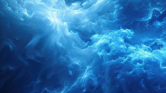 Dramatic Cloud Background in Blue and White.