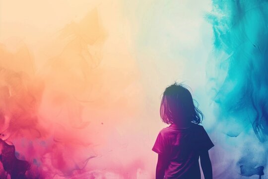 abstract background for International Missing Children's Day