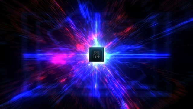 Computer CPU Digital Motherboard Tech Title