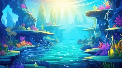 Enchanted Luminescent Lagoon: A Magical Waterscape