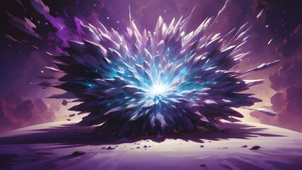 Violet - Blue Light Explosion