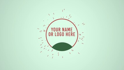 Modern Ecological Logo and Text Reveal