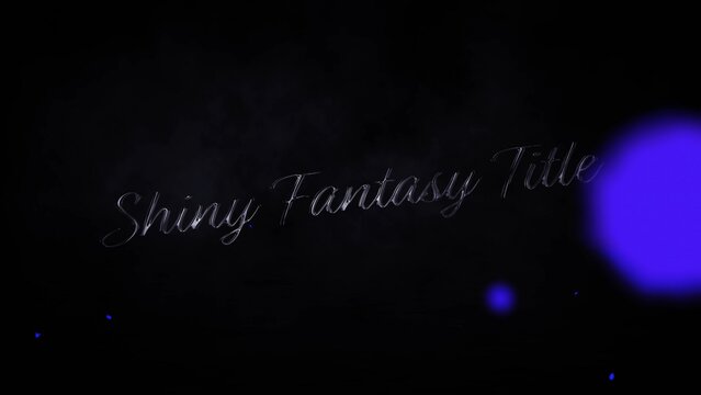 Fantasy Metal Text and Particles Intro Title