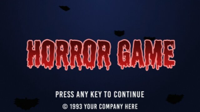 8 Bit Horror Halloween Gaming Intro