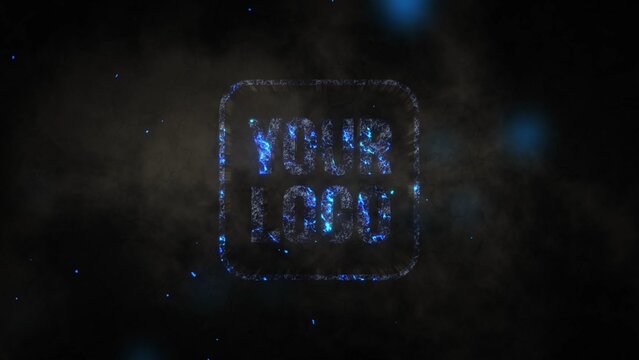 Magical Dark Text and Logo Reveal