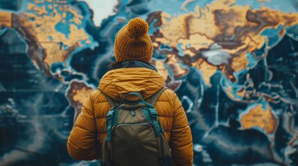 Person traveling and experiencing new cultures, Learning through exploration and immersion , blender