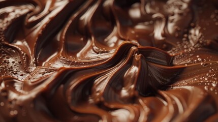 A close-up shot of a rich, chocolate-swirled fudge, its creamy texture and decadent aroma beckoning the senses on National Fudge Day.