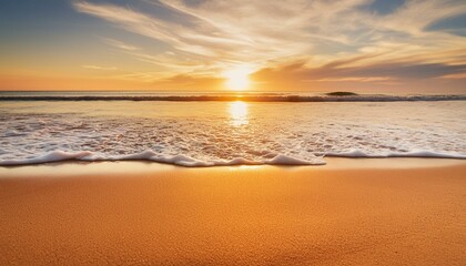 Fototapeta na wymiar 美しい夕日とビーチ