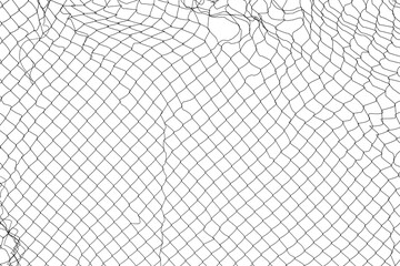 Metal mesh fence texture. Object isoltaed on white background
