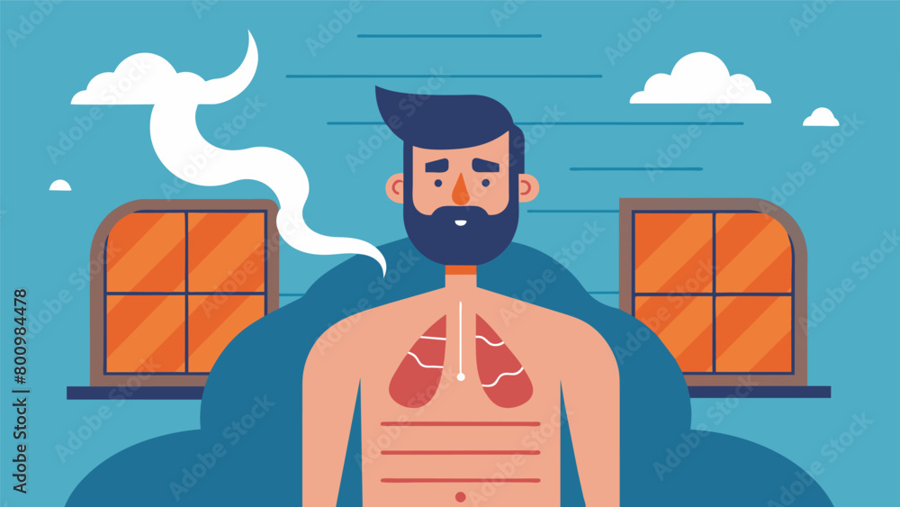 Poster with each hearty inhalation the saunas infrared heat trates deep into the respiratory system improvi