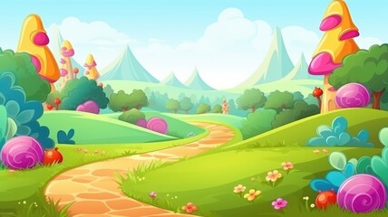 Sugar-Coated Fantasy Land Illustration
