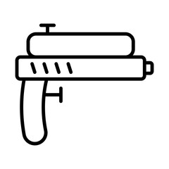 Water gun line icon