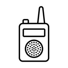 Walkie talkie line icon