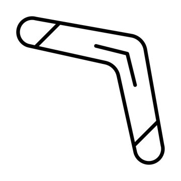 recommend clip art: Boomerang line icon