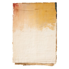 Obraz premium 5x7inch Handmade Paper old vintage isolated on transparent backgrounc