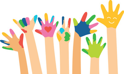 Painting Art Style Hand Cut Off Banner