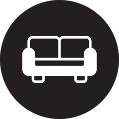 sofa glyph icon
