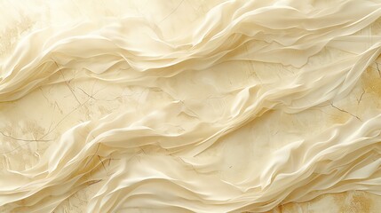 A close up of a beige silk fabric with a marble pattern
