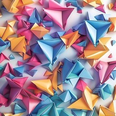 abstract background with triangles Generative Ai