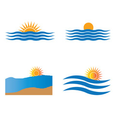 Obraz premium Sunset icon