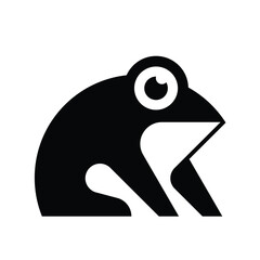 Frog logo. Icon design. Template elements	