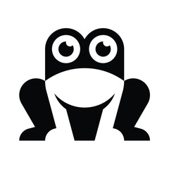 Frog logo. Icon design. Template elements	