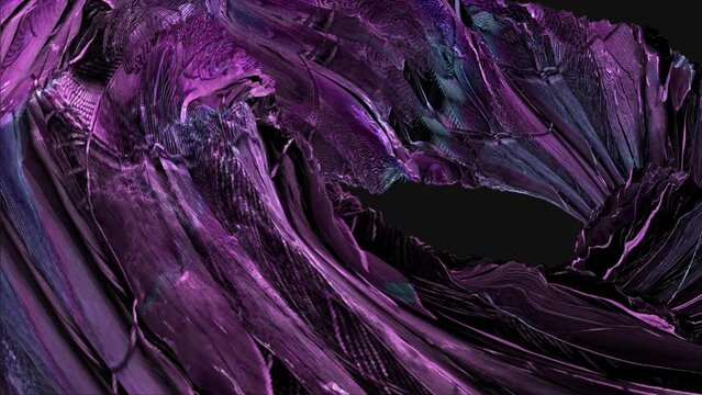 CG Fractal abstract background animation. Seamless loop. Violet concept. Technology related abstract background animation. blue water storm motion design