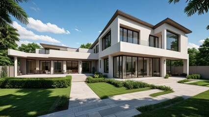 modern luxury villa exterior architecture design