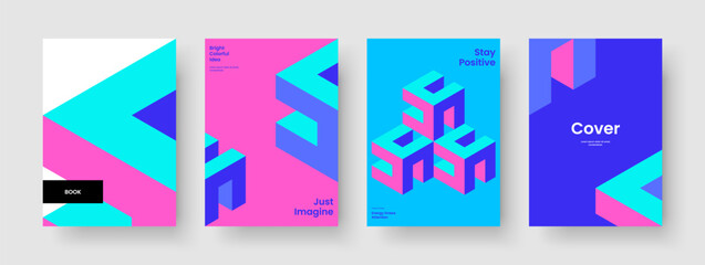 Fototapeta premium Abstract Flyer Template. Geometric Report Layout. Creative Book Cover Design. Poster. Business Presentation. Background. Banner. Brochure. Catalog. Advertising. Brand Identity. Notebook. Leaflet