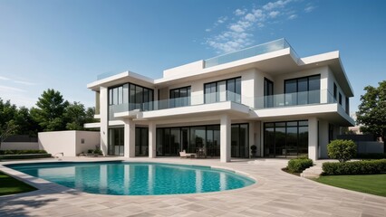 modern luxury villa exterior architecture design