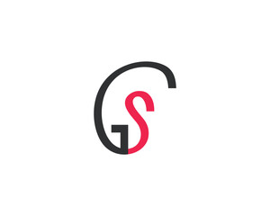 Creative initial letter GS logo design template